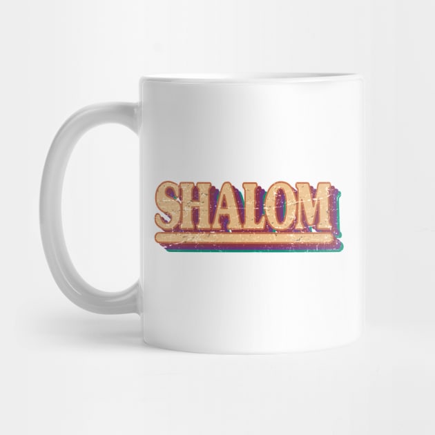 Shalom - Hebrew Word - Peace & Harmony, Jewish Gift For Men, Women & Kids by Art Like Wow Designs